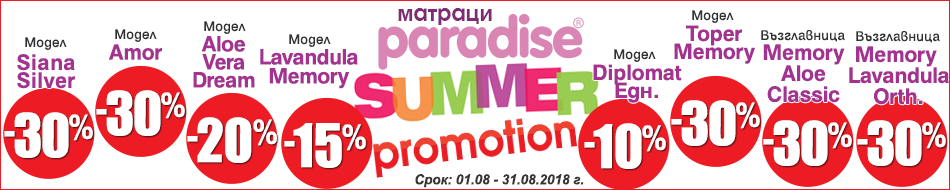 Калъфи за матраци Paradise Калъфи за матраци Paradise