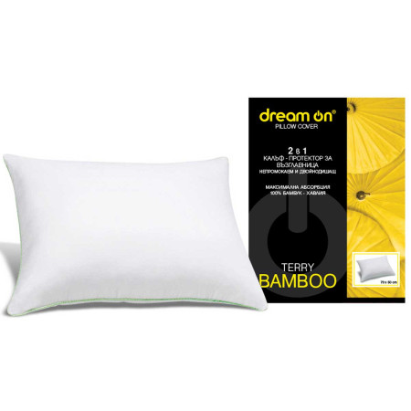 Протектор за възглавница Terry Bamboo - DREAM ON